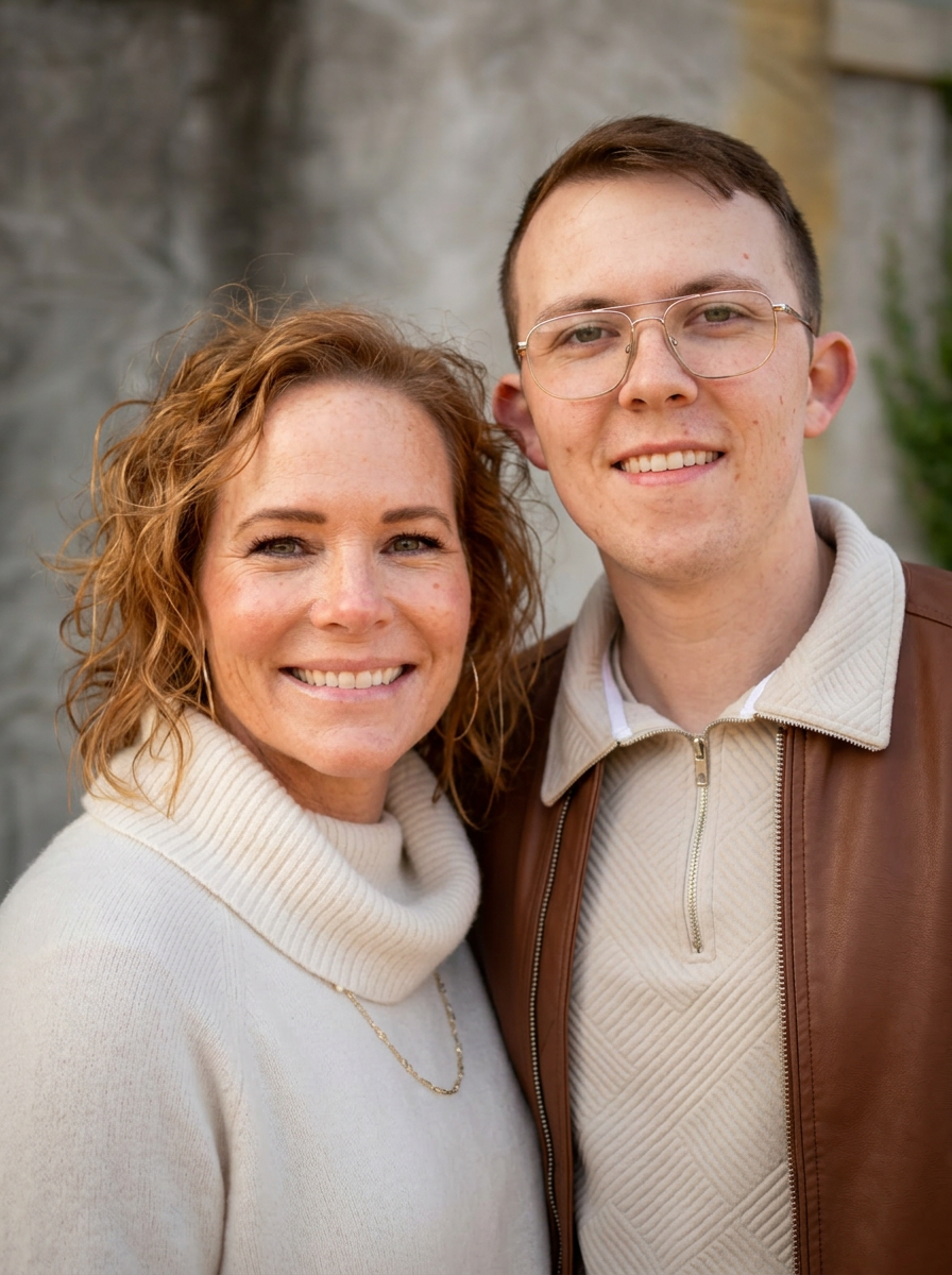 Nicole Tyler with her son